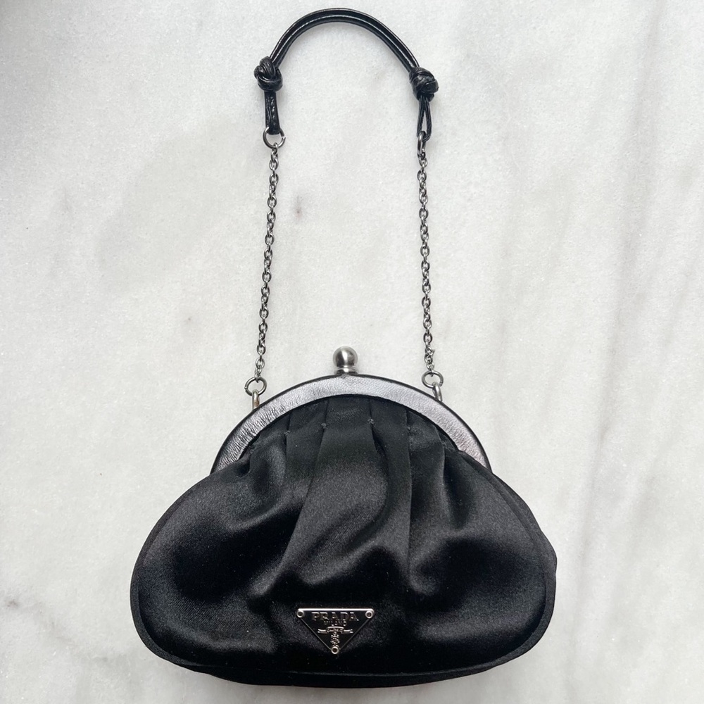 Prada Kisslock Black Mini Bag